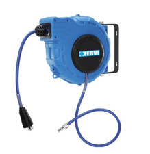 Avvolgitubo arrotolatore aria compressa Fervi 0481/15 con tubo 16 mt. Ø 12x8