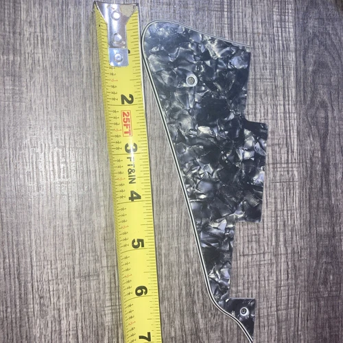 NOS Black Grey  Pearloid 4 Ply Gibson Les Paul Guitar Pickguard