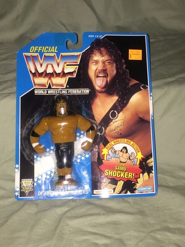 Vintage WWF Hasbro 1993/1994 Blue Card Samu Of The...