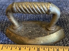 Antique Metal Iron, Dollhouse Miniature For Dollhouse