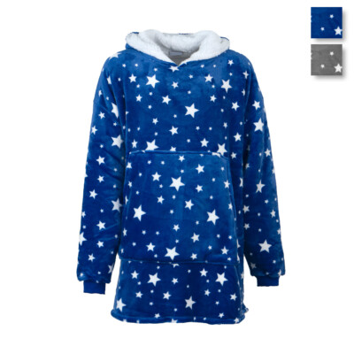 Plaid Sweatshirt mit Ärmeln und Kapuze Stars von Novia X351