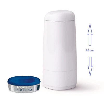 Angelcare Windeleimer Dress-Up XL Rückfreundliche Höhe 66 cm inkl. Kassette TOP