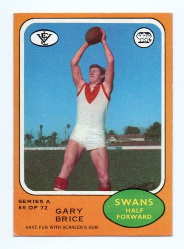 1973 A Scanlens (66) Gary BRICE South Melbourne