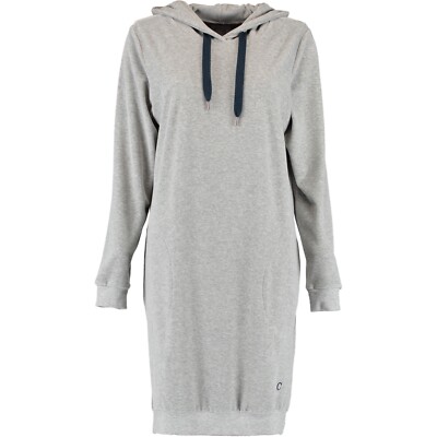 Cawö Home Hoodies Damen Kapuze Active Hoodie 820 grau-melange-navy - 71 Damen
