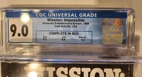 Mission Impossible - NES - Ultra - CIB - CGC Graded 9.0 - Oval SoQ