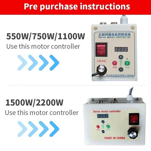 1500W 2200W AC Motor for Industrial Sewing Machine Mute Brushless Servo Motor - Picture 6 of 16