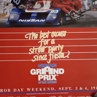 1988 Nissan Grand Prix Poster IMSA #83 GTP-ZX Turbo Original