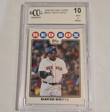 Topps 2008 Boston Red Sox David Ortiz #BOS1 BCCG 10 Baseball Card