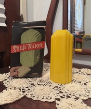 Dispensador de jabón montado en la pared Radson amarillo nuevo de colección con caja original
