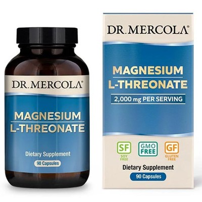 Dr. Mercola Magnesium L-Threonate (2,000mg) 90 Caps