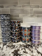 Halloween Ribbon A Lot of 17 Rolls 153 Yards 1 1/2   7/8  New