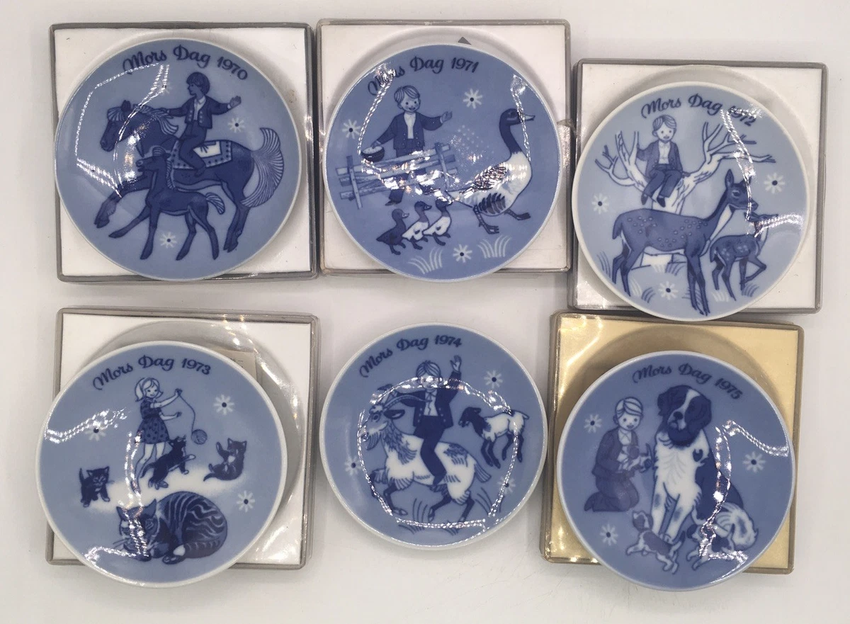   Mors Dag 1973 プレート5枚セット Mors Dag Plate In Royal Copenhagen Collector Plates for sale | eBay