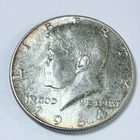 1964 Kennedy Half Dollar 90% Silver Circulated Condition US Coin Free Ship #8408