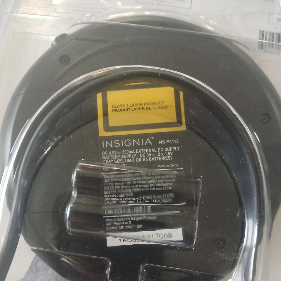 Insignia NS-P4112 персональный портативный проигрыватель компакт-дисков противоударная защита  - Изображение 4 из 4