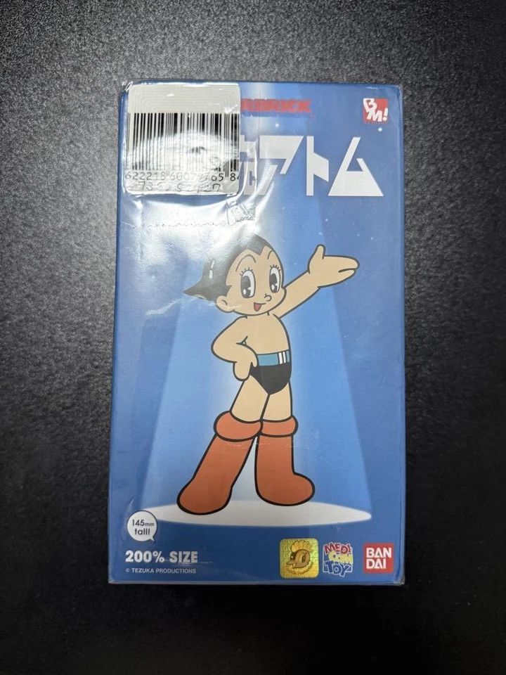 Bearbrick 200 Percent Astro Boy Figure Diecast Metal Medicom Bandai Boxed Japan - Image 2 of 4