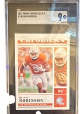 Panini 2023 Chronicles Draft Picks Bijan Robinson #9 SGC 9 Rookie Texas