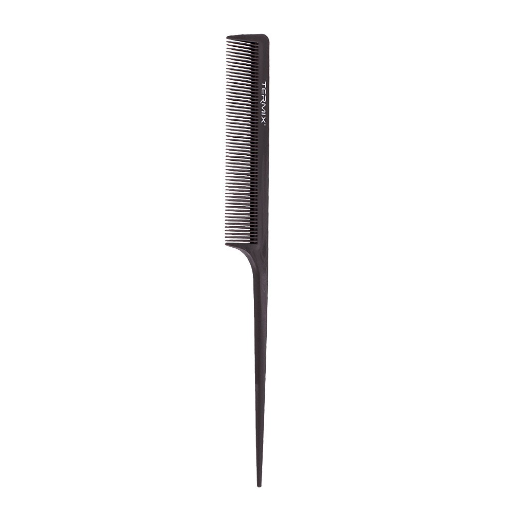 Termix Titanium Plastic Durable Rat Tail Comb - 860 21cm in Black - Image 3