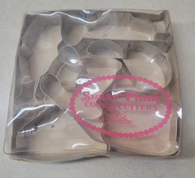 Vintage Wilton Sugar Plum Cookie Cutter Set Musical Instruments NOS 6pc AS IS