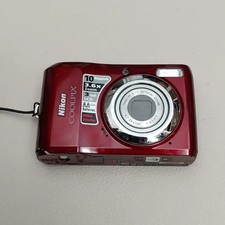 Nikon Coolpix L20 Digital Camera Red with 4GB Card  Batteries