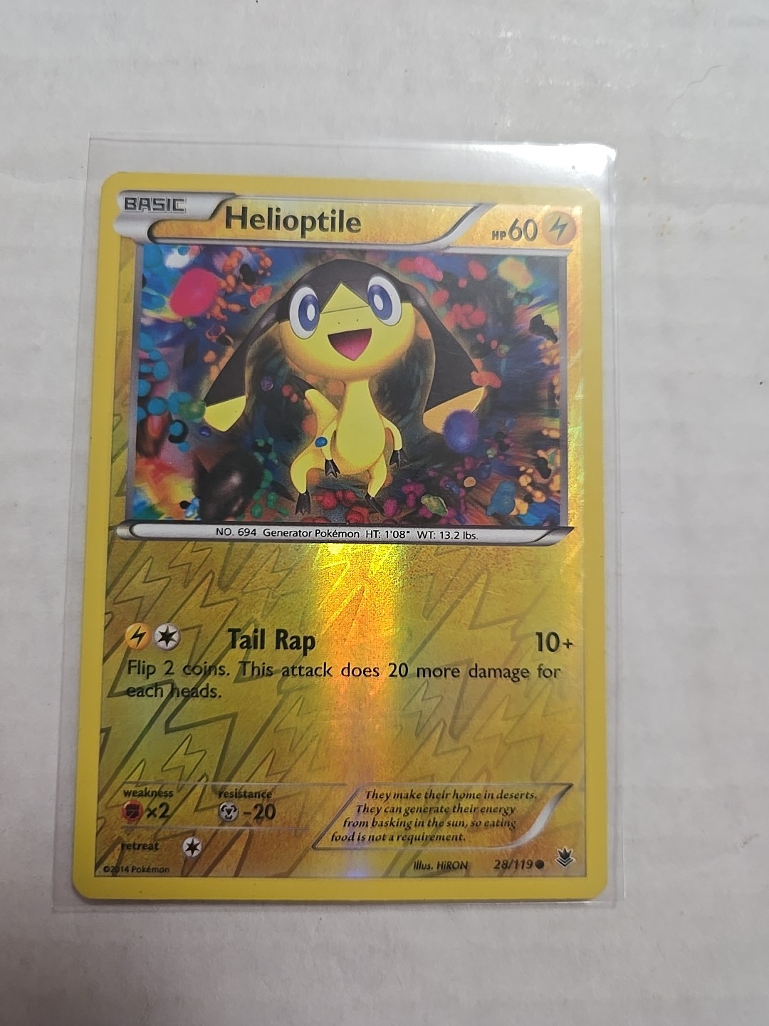 Pokémon TCG - Helioptile 28/119 - XY Phantom Forces Reverse Holo