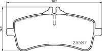 Bremsbelagsatz Scheibenbremse Prime Brembo P 50 131 FüR W222 Klasse Mercedes 350