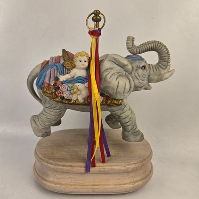 Carousel Elephant Music Box Breckenridge Carousel Collection Porcelain Plays