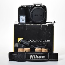Nikon COOLPIX L330 Digital Camera 20.2MP 26x Optical Zoom HD Video 32GB SD MINT