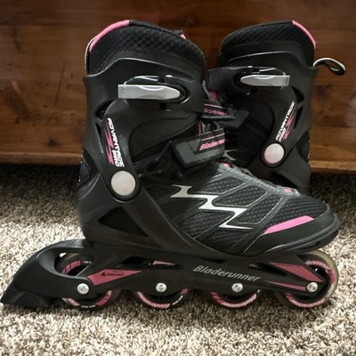 Bladerunner Advantage Pro XT Women's Inline Skates Size 9 Black Gray Pink