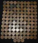 139h. 113 X LINCOLN  WHEAT CENTS W/ OBVERSE LAMINATION ERRORS, ALL EARLY DATES