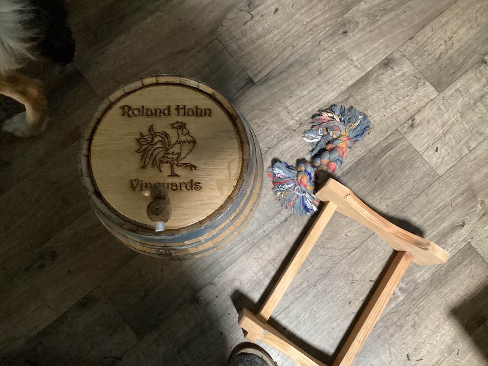 French Oak Wood Barrel 5 Gallon Used Wine You Clean Up Your Own Risk