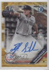 2019 Bowman Draft Chrome Pick Gold Wave Refractor /50 TJ Sikkema #CDA-TJS Auto