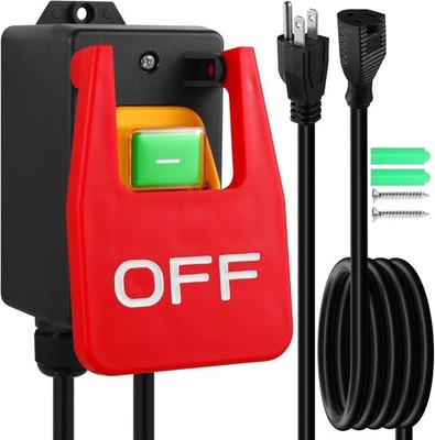 Paddle Switch for Table Saw, 110V to 120V Single Phase On/Off Switch with Large