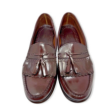 G.H. Bass Weejuns Shoes Mens Size 10D Burgundy Tassel Loafers Leather Preowned