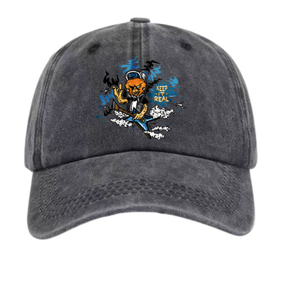 Keep It Real Rock Monkey Retro Unisex Dad Hat Rock Music Streetwear Gift