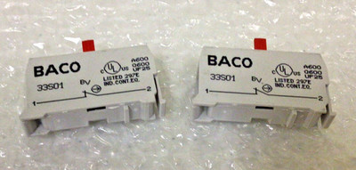NEW, (LOT OF 2) BACO 33S01 CONTACT BLOCKS, IEC/EN 60947-5-1, FREE SHIPPING