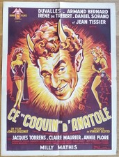 CE COQUIN D'ANATOLE couzinet affiche cinema originale 80x60 '51