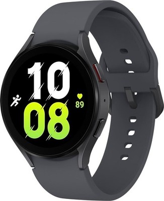 Samsung Galaxy Watch 5 Graphite 44mm SM-R910 Black Silicon Band, NEU Sonstige