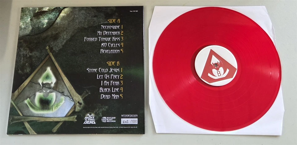 Overkill Necroshine Red Vinyl Record new Night Of The Vinyl Dead  - Image 2 of 2