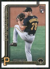 2025 Topps Update #US273 Thomas Harrington Pittsburgh Pirates 4567
