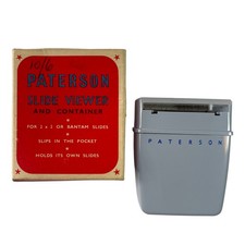 Vintage Paterson Slide Viewer & Container - 2x2 or Bantam Slides - New In Box