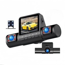 360?? 4 Channel 1080P HD Car Dash Cam Front and Rear Inside Left Right + Camera