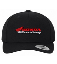 NEW KUSTOM HATZ HONDA RACING V3 3D CURVED TRUCKER SNAPBACK HAT BLACK MADE IN USA