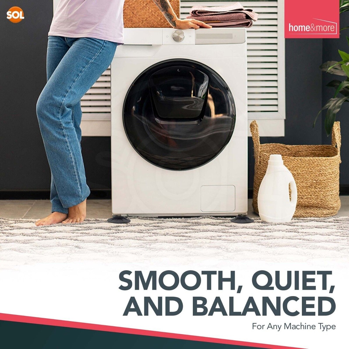 Mitening Washing Machine Feet Pad Rubber Feet, 4pcs Anti-Shock - View #9