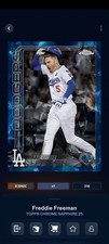Topps Bunt Chrome Sapphire '25 Freddie Freeman Image Variation Iconic DIGITAL