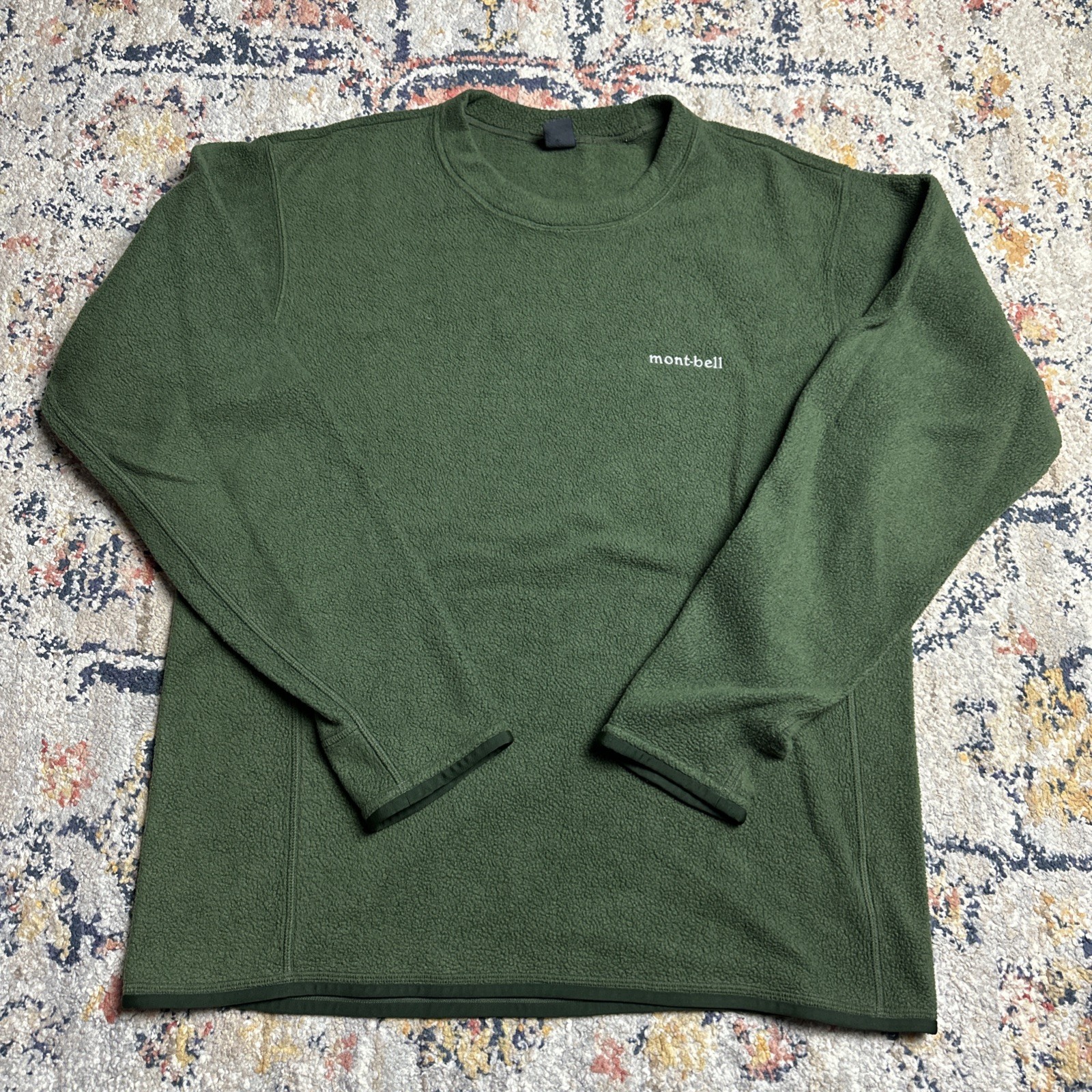 Montbell Polyester Clima Plus Fleece Sweatshirt - Green - Women’s Size XL