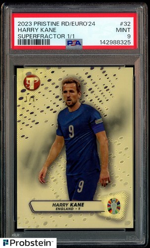 2023 Topps Pristine Road to UEFA Euro 2024 Harry Kane Superfractor 1/1 32