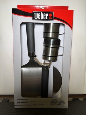 Weber Smashed Burger Combo Kit Set Stainless Steel