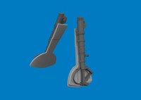 Eduard Accessories 6481170 - 1:48 Bf 109G Undercarriage Legs Print For Eduard