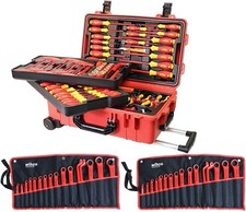 32801 112 Piece Master Electrician'S Insulated Tools Set In Rolling Hard Case