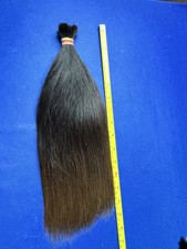 1598 Cabello Humano Natural Cola de Caballo Cabello Real Liso 15 Pulgadas 80 G